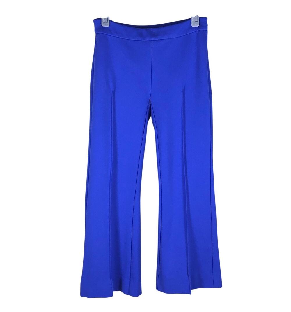 ON 34th Flare Pants Women’s XXS Short Royal Blue High Rise Office Elegant